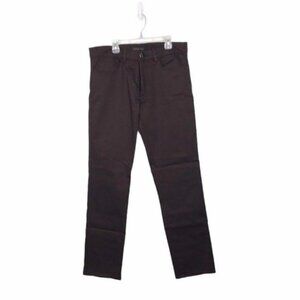Hatemoglu Brown Slim Fit Casual Pants W32
